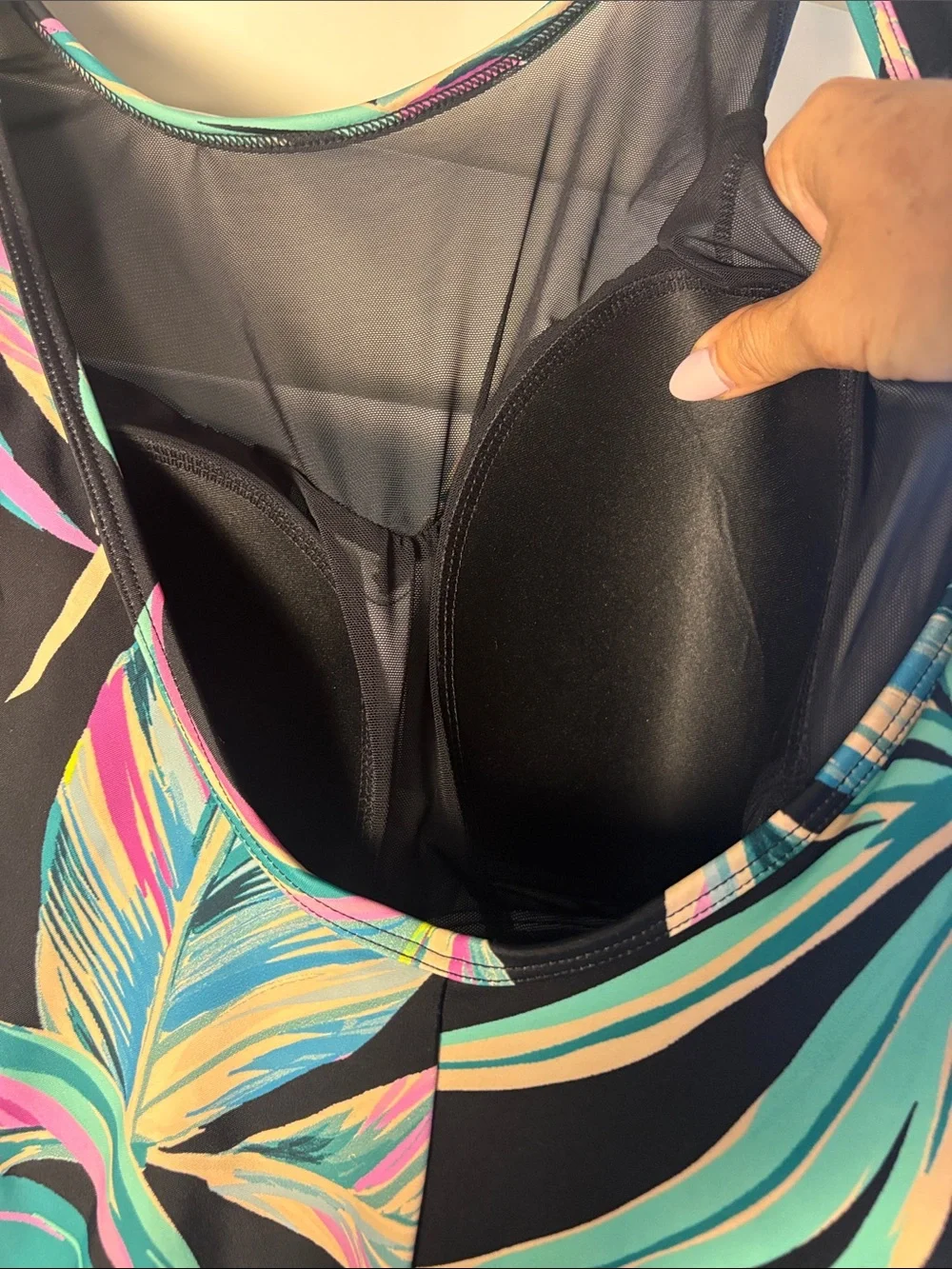 NWT Torrid Active Swim Tropical Leaf Print one piece swimsuit Plus Size 3